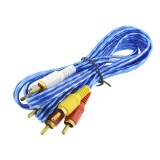 Cablu AV 3xRCA - 3xRCA tata, 1,5m - 128349