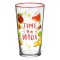 Pahar Sticlă, Time to Detox, Margine Roz, Multicolor, Capacitate 570ml