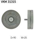 Rola ghidare curea transmisie Audi A4 B8, A5, Q5; Seat Exeo, Exeo St; VW Amarok, California T5 Camper Motor 1.8 Tfsi, diam. 90 mm, 25 mm, OE