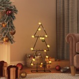 Cumpara ieftin Brad de Crăciun din metal pentru decor, negru, 60 cm