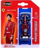 Macheta auto Formula 1 Bburago Ferrari SF-25 2025 nr.16 Charles Leclerc scara 1:64 echipa Scuderia Ferrari rosu