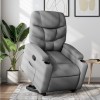 VidaXL Fotoliu rabatabil cu ridicare, gri deschis, material textil 3204596