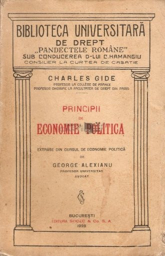 Charles Gide Principii de economie politica