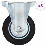 Roti fixe, 8 buc., 100 mm