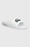 Lacoste papuci Serve Dual Synthetic Logo Strap barbati, culoarea alb, 43CMA0110