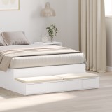 VidaXL Sertare de pat, alb, 120x36,5x16,5 cm lemn prelucrat