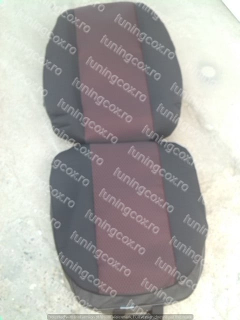 Huse scaune Buss 1+1 negru cu visiniu