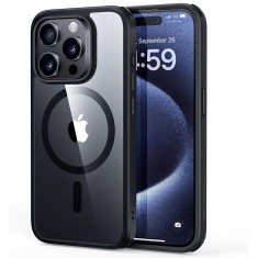 Husa iPhone 15 Pro ESR Classic Hybrid HaloLock, negrutransparenta foto
