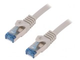 Patch Cord S/FTP Cat 6a Cu LSZH Gri 15m 26AWG, Logilink