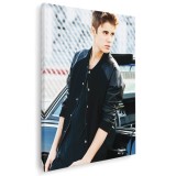 Tablou afis Justin Bieber cantaret 2413 Tablou canvas pe panza CU RAMA 40x60 cm