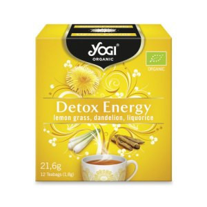 Ceai Detoxifiant cu Lemongrass, Papadie si Lemn Dulce 21.60gr Yogi Tea foto