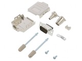 Conector D-Sub 9 Pin Tată Terminal Șurub Cablu Gold Flash