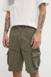 Cumpara ieftin Superdry pantaloni scurti barbati, culoarea verde