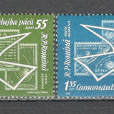 Romania.1962 Posta aeriana-Cosmonautica in slujba pacii ZR.179
