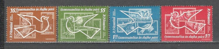 Romania.1962 Posta aeriana-Cosmonautica in slujba pacii ZR.179