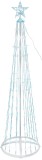 Brad decorativ luminos MagicHome, 190 LED alb rece, 50x180 cm