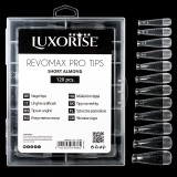 Tipsuri Reutilizabile REVOMAX PRO TIPS LUXORISE Short Almond pentru Polygel si gel, 120 buc