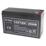 Acumulator plumb-acid V-TAC VT-7-12,12V,7Ah,terminale T2,SKU 23467