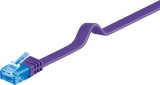 Cablu de retea RJ45 CAT 6A flat UTP 1m Mov, Goobay G96313