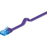 Cablu de retea RJ45 CAT 6A flat UTP 1m Mov, Goobay G96313