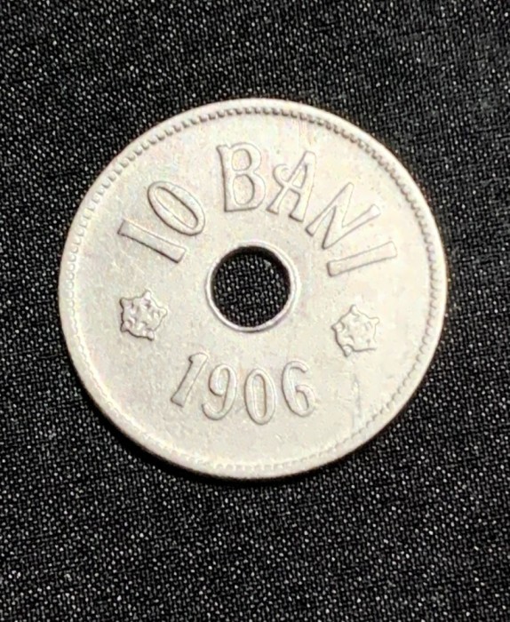 Moneda 10 bani 1906 fără semn monetărie
