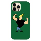 Husa compatibila cu Apple iPhone 12 Pro Max, Viceversa, model Muscle Johnny Bravo, Silicon, TPU, Transparent, Carcasa