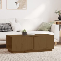 vidaXL Măsuță de cafea, maro miere, 110x50x40 cm, lemn masiv de pin 814432