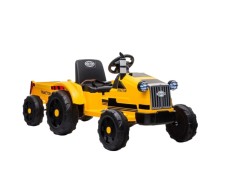 Tractoras electric cu remorca CH9959, galben, Lean 5330