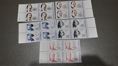 LP 1672-ANIVERSARI-BLOCURI DE 4 MNH foto