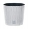 Ghiveci decorativ de flori, Prosperplast, Rato Round, rotund, alb, 20x19 cm