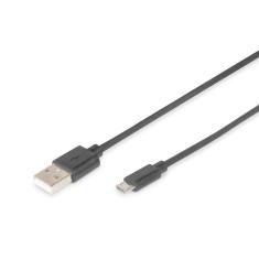 Cablu de conectare USB, tip A, microUSB, 1.8 m, Negru