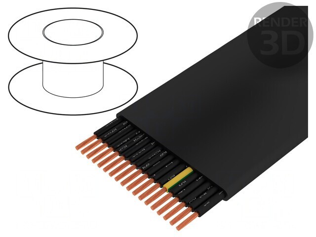 Cablu Electric Neecranat H05VVH6-F 18G1mm2 300V/500V Cu Negru
