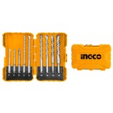 Set Burghie SDS PLUS Beton 9pcs INGCO AKDL30901