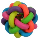 Jucarie minge impletita &amp; clopotel 6 cm