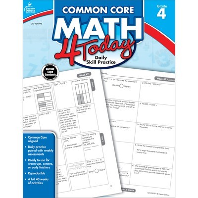 Common Core Math 4 Today, Grade 4: Daily Skill Practice foto