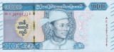 MYANMAR █ BURMA █ bancnota █ 1000 Kyats █ 2019 █ UNC █ necirculata