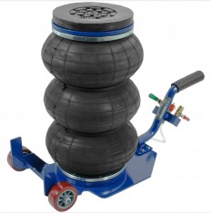 Cric pneumatic, perna 3.5 Tone, cu roti si maner scurt, Baug foto