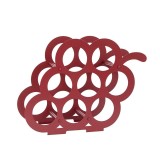 Cumpara ieftin Suport 8 sticle vin fier rosu 51,5 x 18 x 38 cm