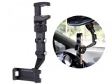 Suport Telefon Auto Oglinda Retrovizoare Universal, Prindere Tetiera, Rotire 360 Grade, Montare Facila, Compatibil Smartphone