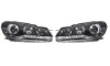 Set faruri VW Golf 6, 10.2013, partea Stanga+Dreapta, Tuning, Fata, cu lumina de parcare LED; tip bec H1+H1; manual; negru, transparent; tuning,