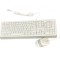 Set tastatură și mouse A4Tech F1010, alb, USB, ideal pentru birou