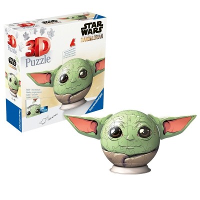 Ravensburger - Puzzle 3D Star Wars The Mandalorian figurina Grogu cu urechi 72 foto