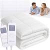 Saltea electrica dubla, 203 x 152 cm, 9 trepte de incalzire, cronometru, telecomanda, 70W, alba