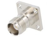 Soclu TNC Mamă Drept 50&Omega; Aurit PTFE