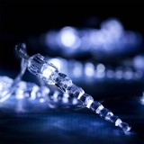 Instalație Lumini Crăciun LED, Turturi, Becuri 10, Baterii Necesare, Alb Rece, 1.7m