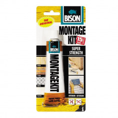 Adeziv pentru Constructii BISON Montage Kit Super Strength, 125 g, Ambalat Blister, Adeziv Universal, Adeziv Multisuprafete, Adeziv Puternic, Adeziv B