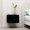 Gossi noptiere, 2 buc., negru, 40x30x30 cm, lemn prelucrat