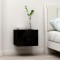 Gossi noptiere, 2 buc., negru, 40x30x30 cm, lemn prelucrat