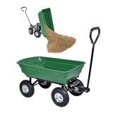 Carucior basculanta universal tip remorca pentru Gradina si Curte,capacitate 250kg