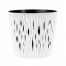 Ghiveci decorativ de flori, rotund, alb, 7.9 L, 26.2x22.2 cm, Sandy Round